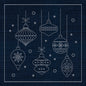 Sashiko Australia Christmas Decorations INDIGO , piecing and stitching