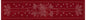 Sashiko Australia Holly and Ribbon Runner CHERRY RED , piecing and stitching