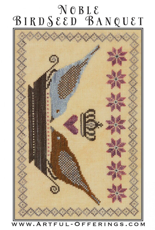 Noble Birdseed Banquet Cross Stitch Pattern , quilting and craft projects