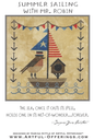 Summer Sailing With Mr. Robin Cross Stitch Pattern , quilting and craft projects