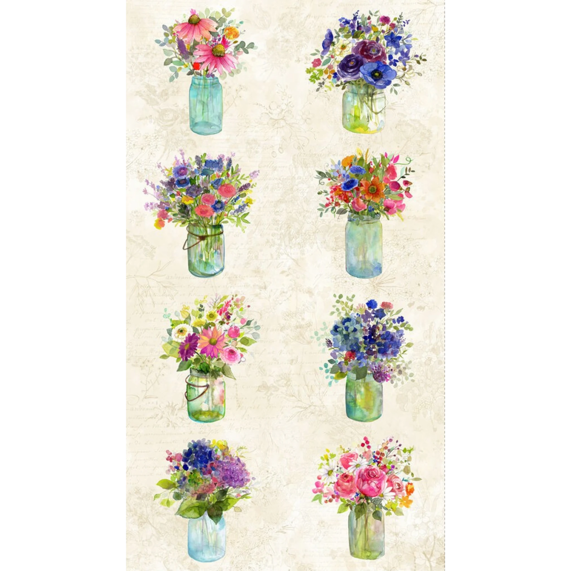 Garden Fresh - Multi Color Digital 610 mm Panel for patchwork, quilting and sewing