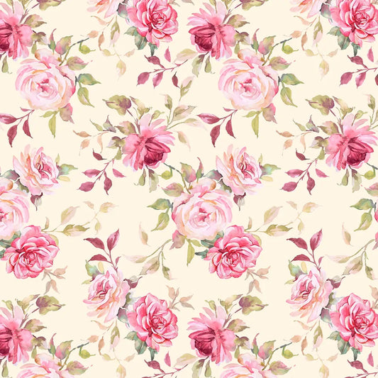 Yours Truly - Shabby Floral - Creamy sewing and quilting product