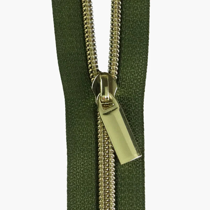 Fern #5 Nylon Coil Zippers for bag making and sewing projects