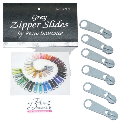 Zipper Slides - 6 Pack for bag making and sewing projects