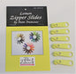 Pam Damour - 6 Zipper Slides Lemon for bag making and sewing projects