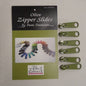 Pam Damour Zipper Slides - OLIVE for bag making and sewing projects