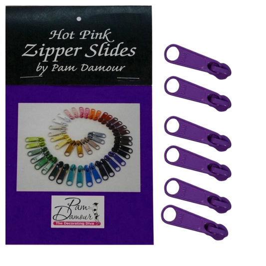 Zipper Slides - 6 Pack for bag making and sewing projects