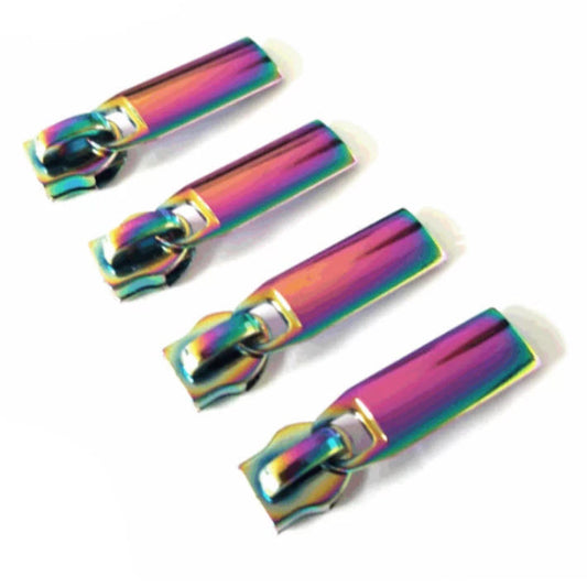 Everything Fabric Zipper Pulls Iridescent Rainbow for patchwork, quilting and sewing