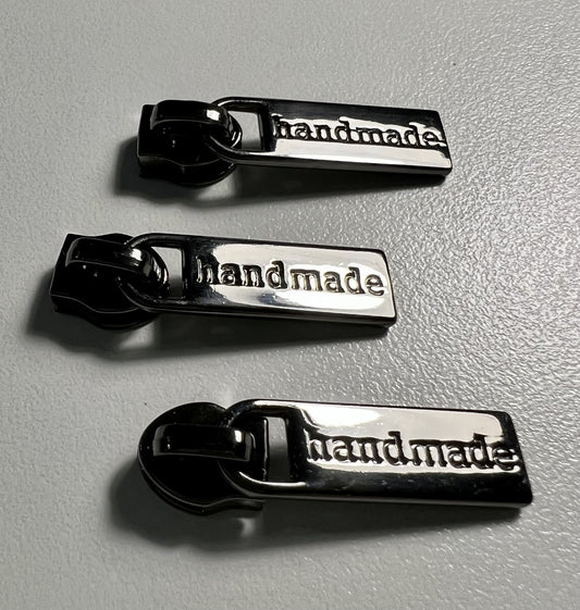 Zipper Pulls Handmade Gunmetal for bag making and sewing projects