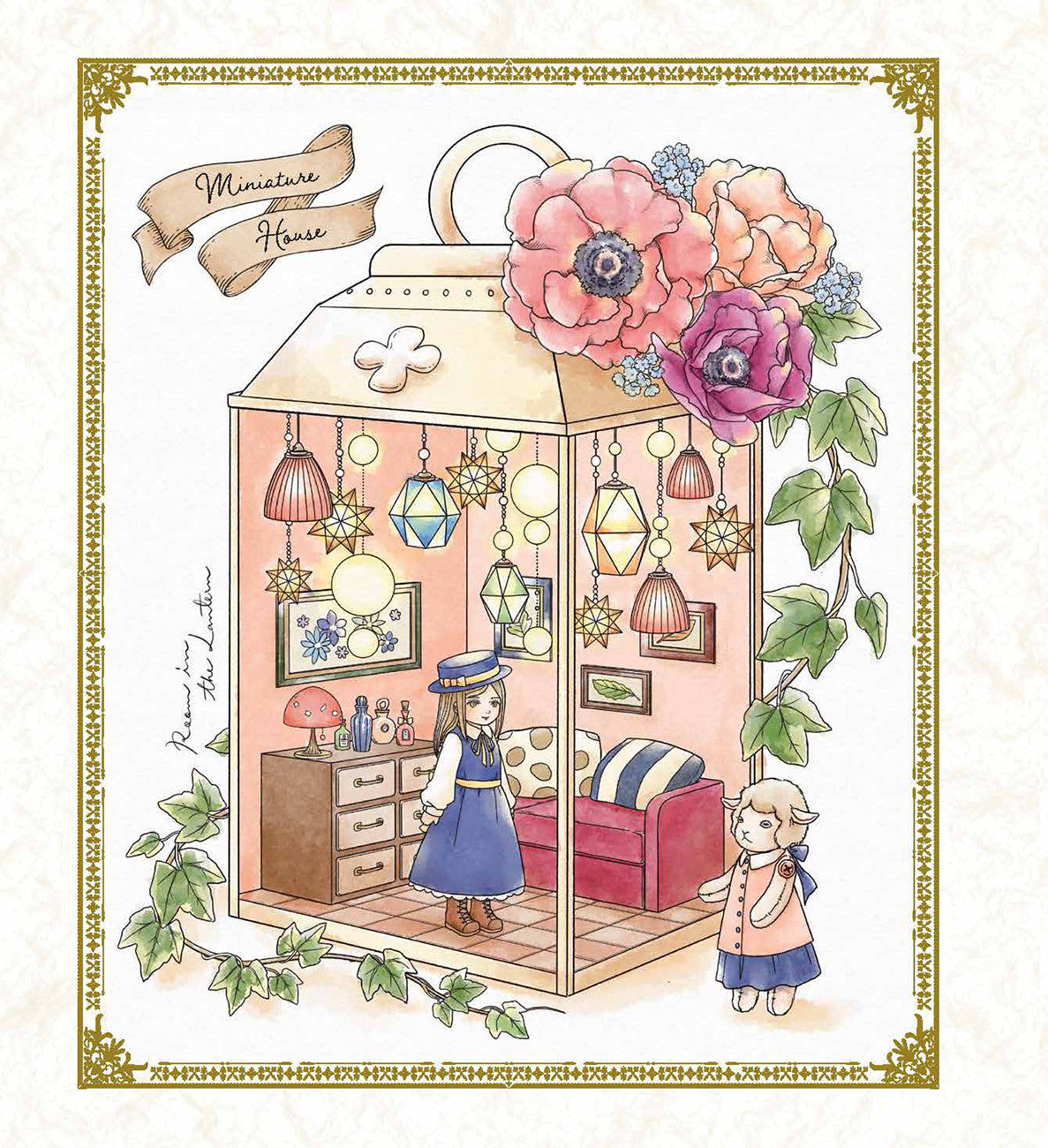 Antique Dollhouse Coloring Book – book preview 4