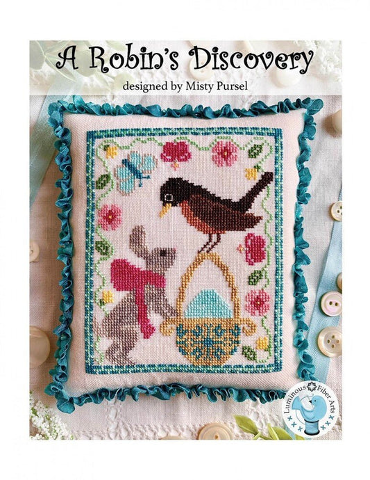 A Robin's Discovery Cross Stitch Pattern - Everything Fabric