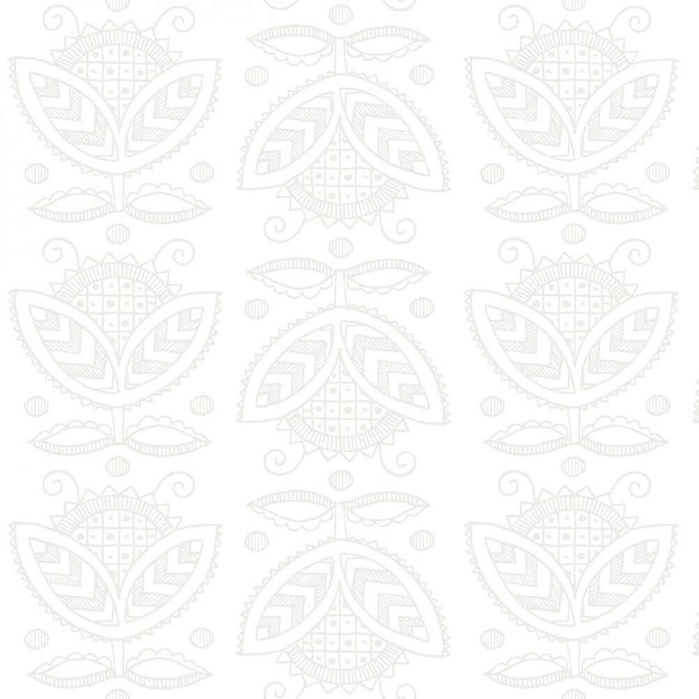 All My Heart Valentine Thistles White - Everything Fabric