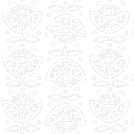 All My Heart Valentine Thistles White - Everything Fabric