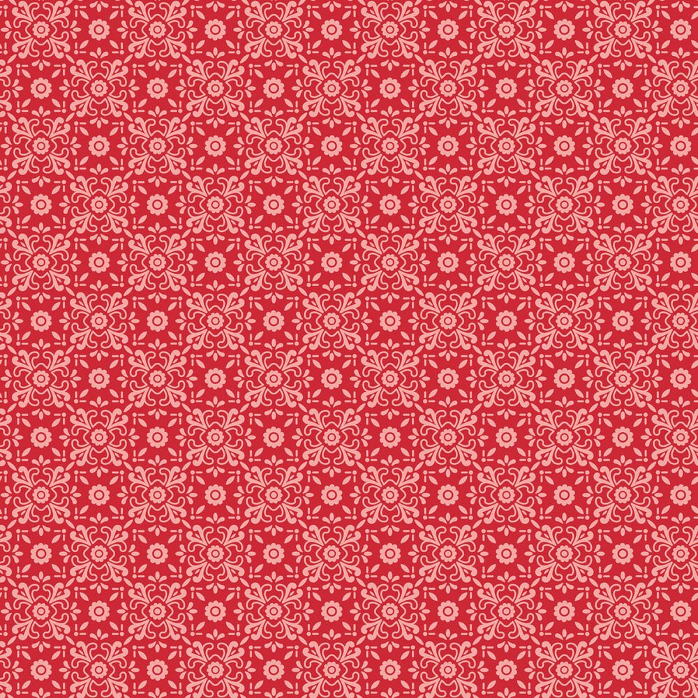 Americana Justice Riley Red - Everything Fabric