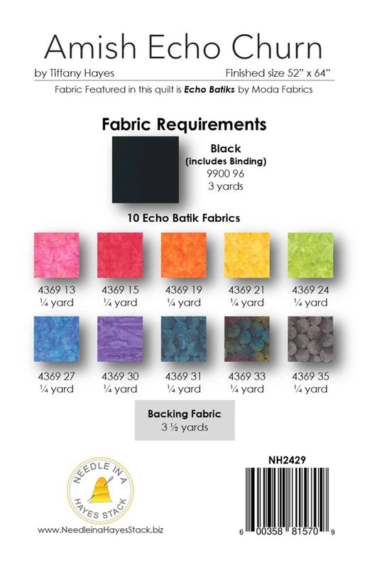 Amish Echo Churn Quilt Pattern - Everything Fabric