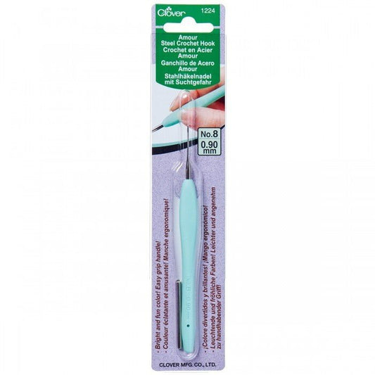 Amour Crochet Hook Steel Size 8 (0.90 mm) - Everything Fabric