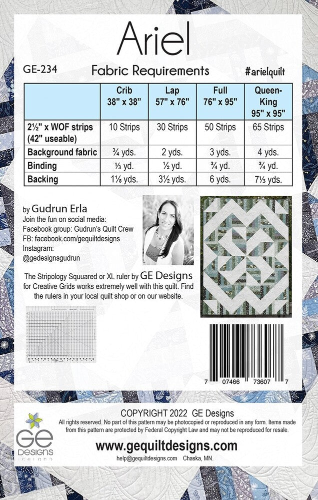 Ariel Quilt Pattern - Everything Fabric