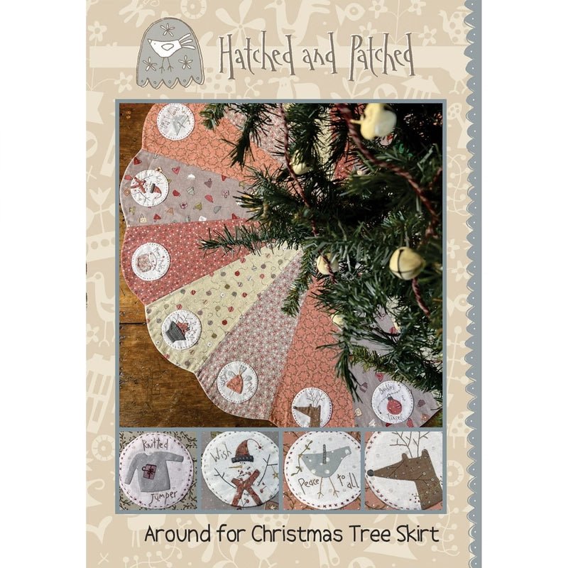 Around For Christmas Tree Skirt Pattern - Everything Fabric
