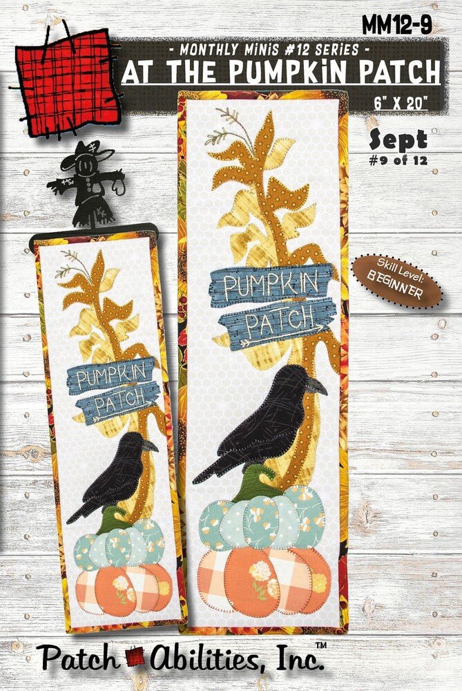 At the Pumpkin Patch Applique Wall Hanging Pattern - Everything Fabric