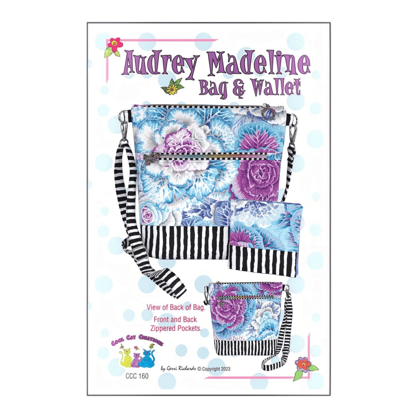 Audrey Madeline Bag & Wallet Pattern - Everything Fabric