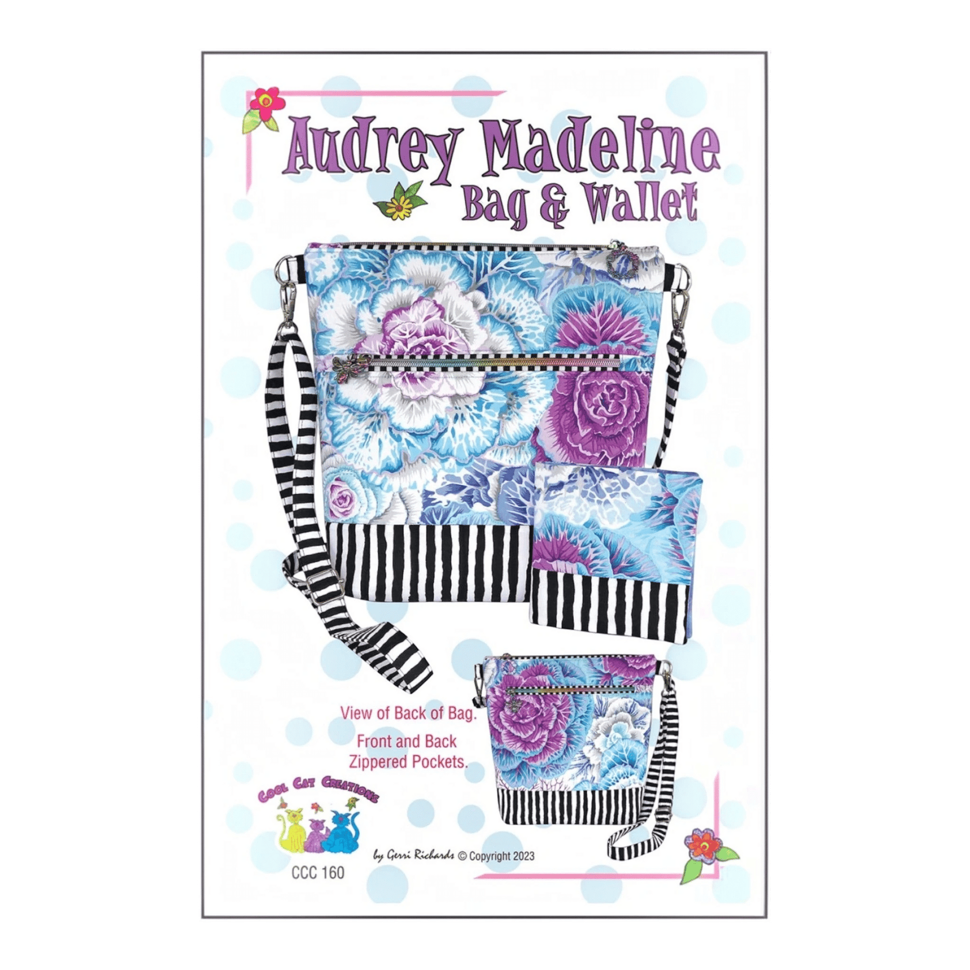 Audrey Madeline Bag & Wallet Pattern - Everything Fabric