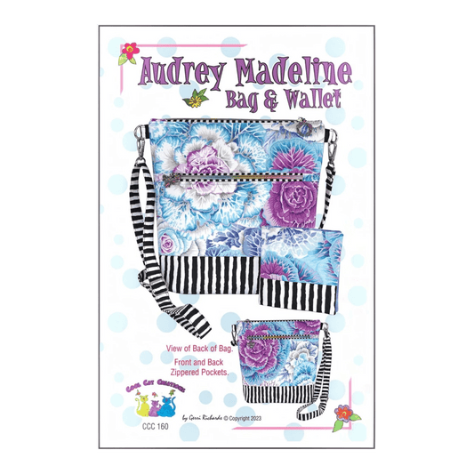 Audrey Madeline Bag & Wallet Pattern - Everything Fabric