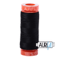Aurifil 50 wt Cotton Mako 200 m - Black - Everything Fabric