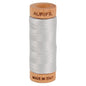 Aurifil Mako 80wt Cotton Thread – Aluminium - Everything Fabric