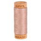 Aurifil Mako 80wt Cotton Thread Solid Antique Blush - Everything Fabric