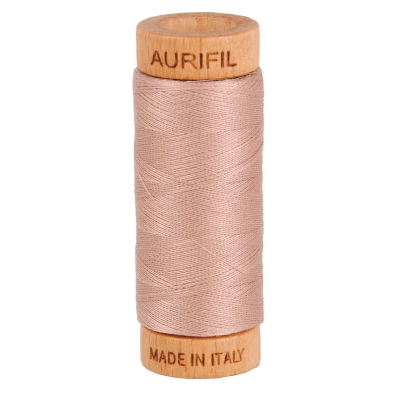 Aurifil Cotton Mako 80wt 280m 2375 Antique Blush