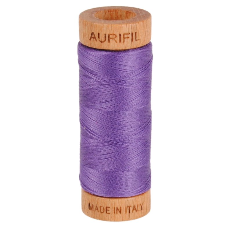 Aurifil Mako 80wt Cotton Thread Solid Dusty Lavender - Everything Fabric
