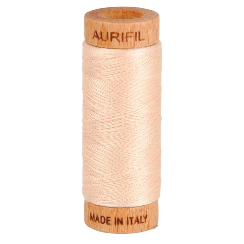Aurifil Mako 80wt Cotton Thread Solid Pale Flesh - Everything Fabric
