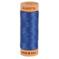 Aurifil Mako 80wt Cotton Thread Solid Steel Blue - Everything Fabric
