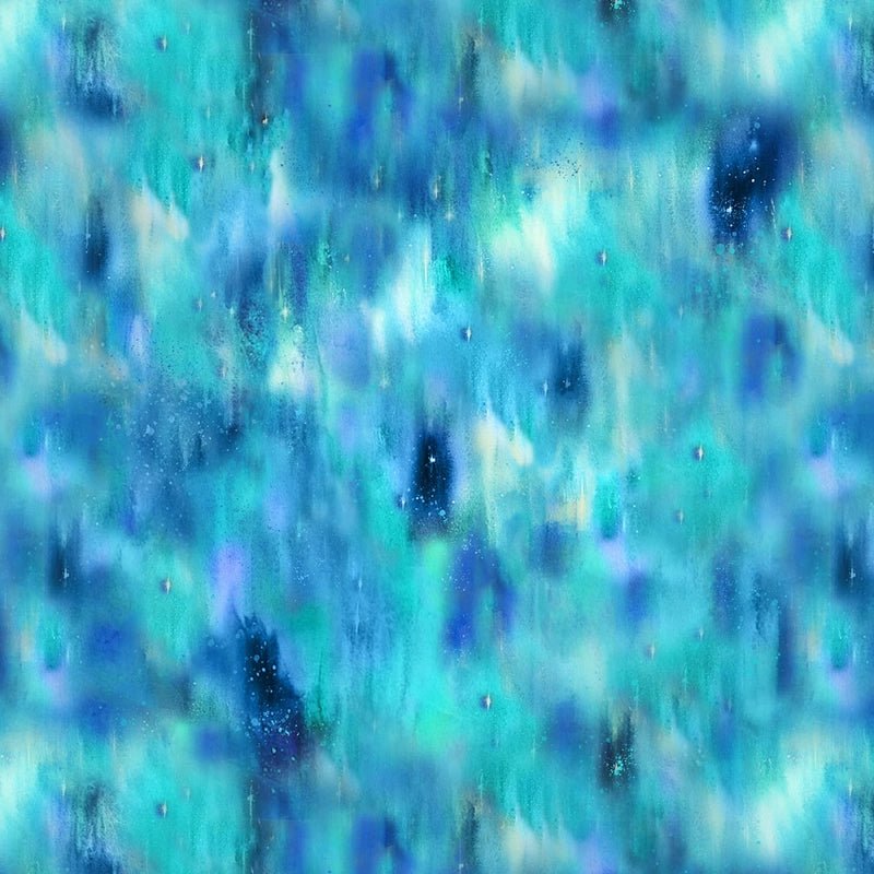 Aurora Whale Song - Cerulean - Everything Fabric