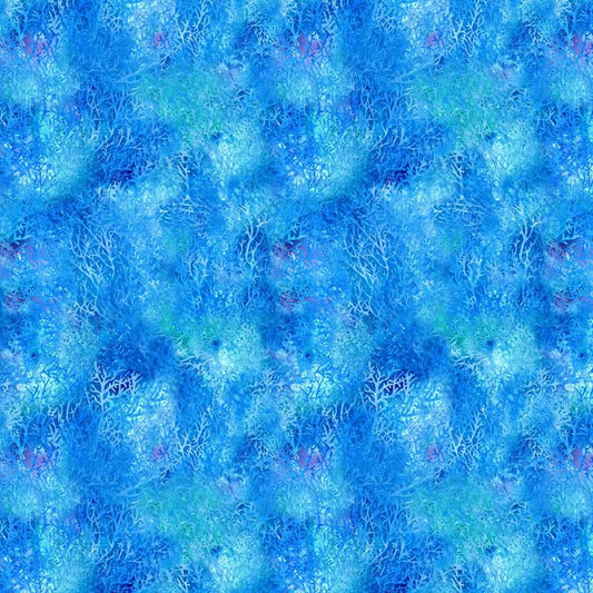 Aurora Whale Song - COBALT - Everything Fabric