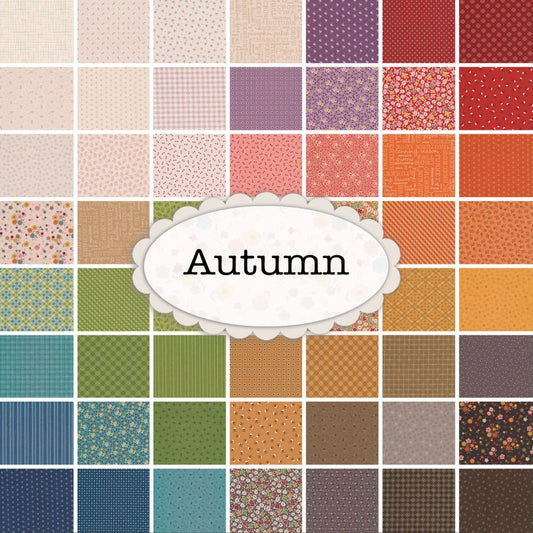 Autumn 2.5 Inch Rolie Polie, 40 Pcs. - Everything Fabric