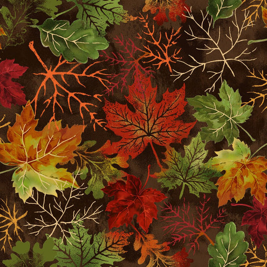 Autumn Bouquet - Leaves - Everything Fabric