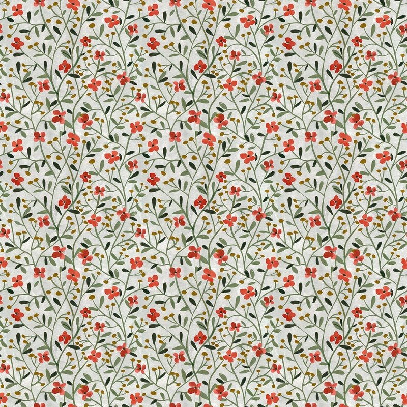 Baby It's Cold Outside - VAPOR FLORAL VINES - Everything Fabric