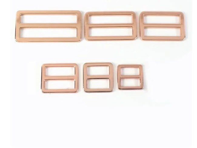 Bag Sliders - Rose Gold 32 mm - Everything Fabric