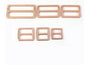 Bag Sliders - Rose Gold 32 mm - Everything Fabric