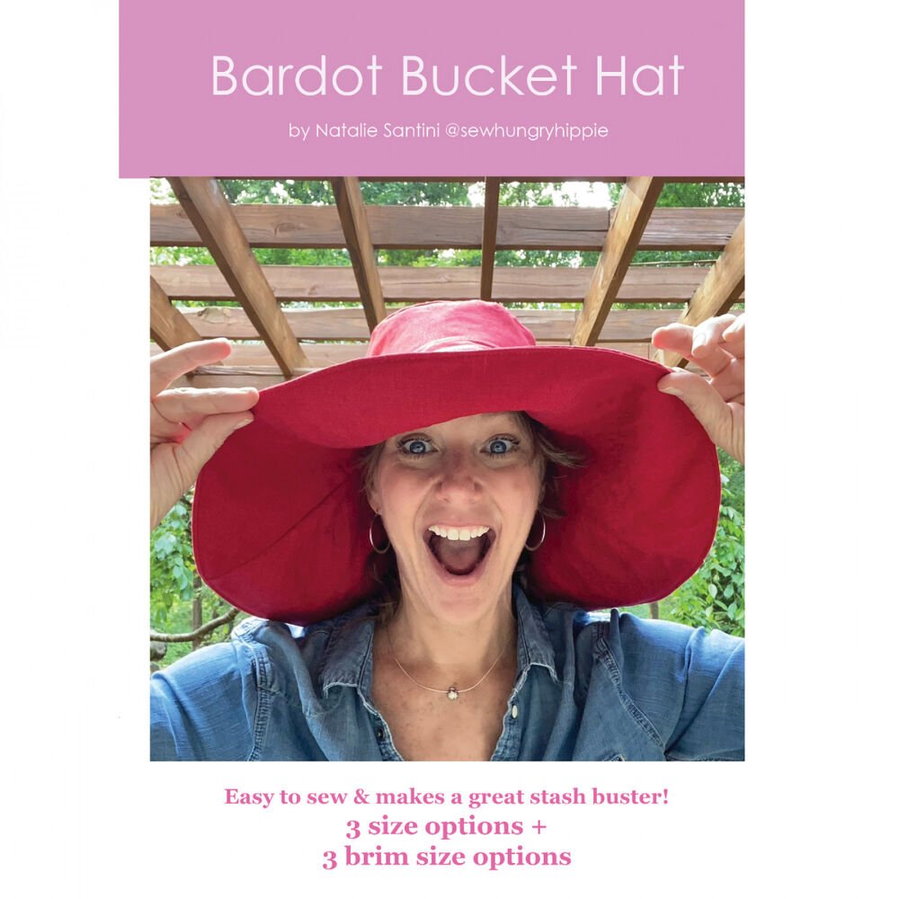 Bardot Bucket Hat Sewing Pattern - Everything Fabric