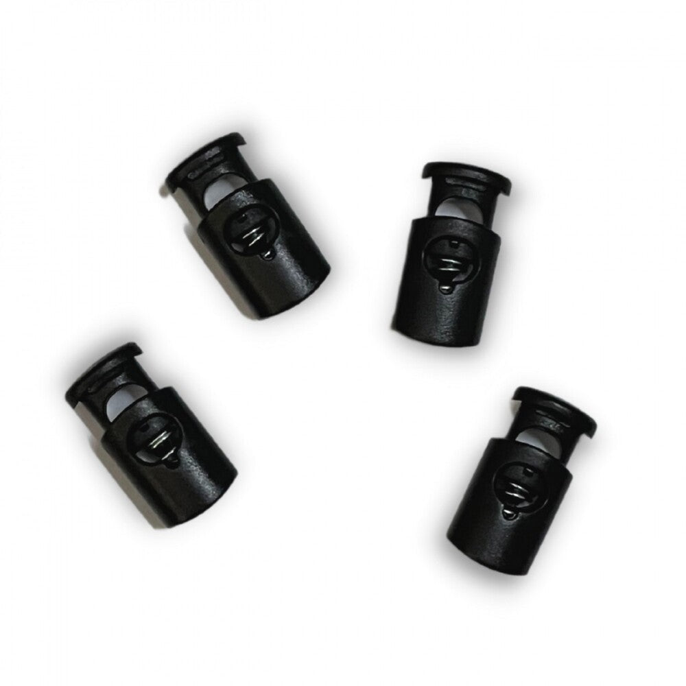 Barrel Cord Stops - 4pk-Black - Everything Fabric