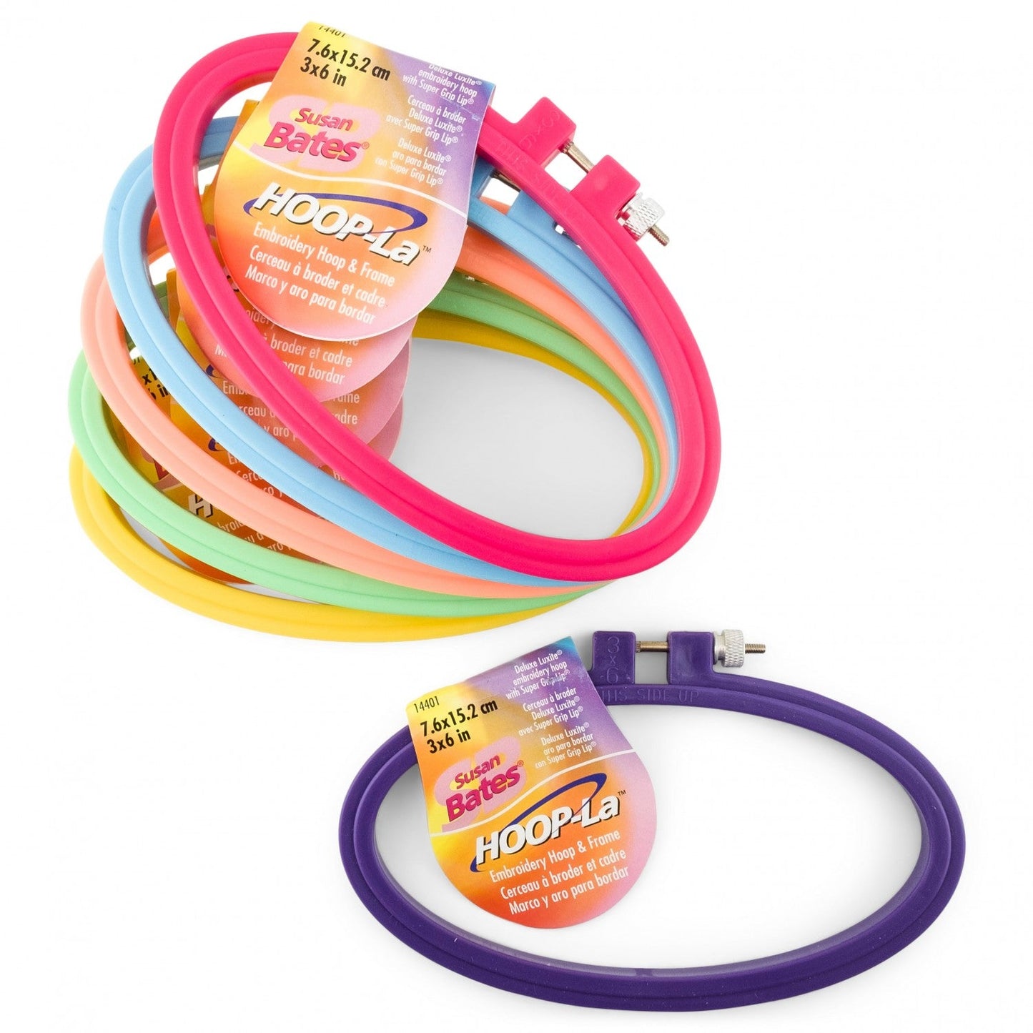 Bates Hoop-La Plastic Embroidery Hoop 4 in - Everything Fabric