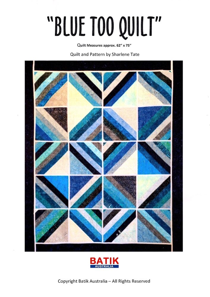 Batik Dots & Dashes - Blue 1141 - Everything Fabric
