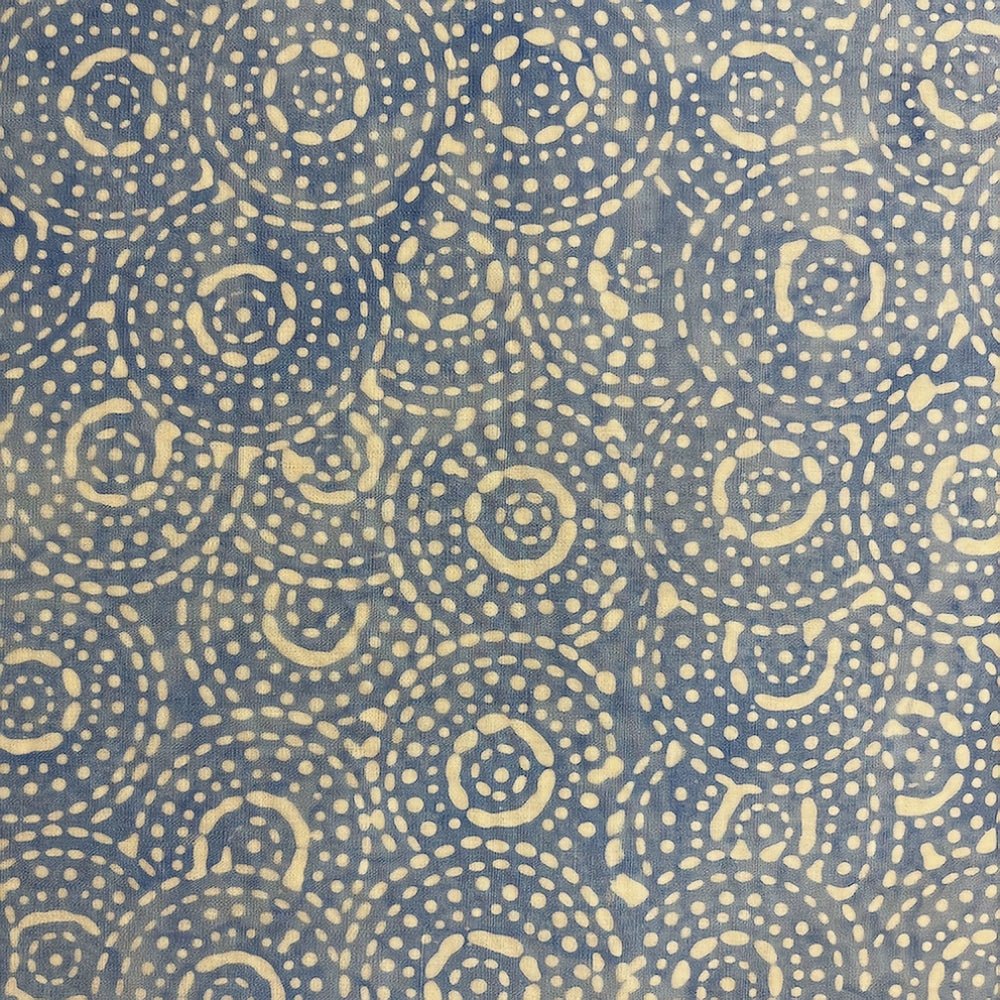 Batik Dots & Dashes - Blue 1141 - Everything Fabric