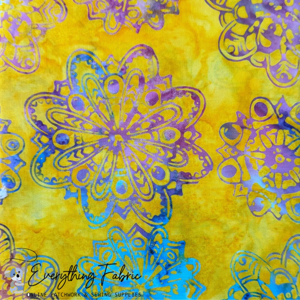 Batik French Mandala - 1995 - Everything Fabric