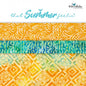 Batiks Exp Tjaps - That Summer Feelin' 2.5 Inch Rolie Polie, 40 Pcs. - Everything Fabric