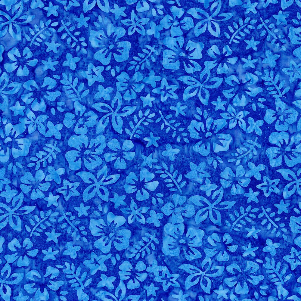 Batiks Toes in the Sand - Ocean Blue - Everything Fabric