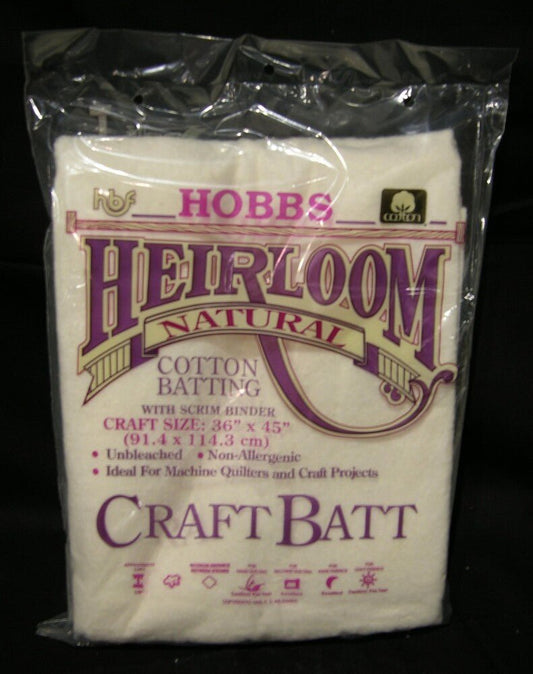 Batting Natural Unbleached Cotton with Scrim - Everything Fabric