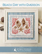 Beach Day with Emerson Cross Stitch Pattern - Everything Fabric